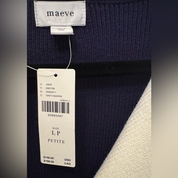 NWT Size LP (P2P 25") - Anthropologie Maeve Sweater Twofer Mini Dress - Picture 12 of 16